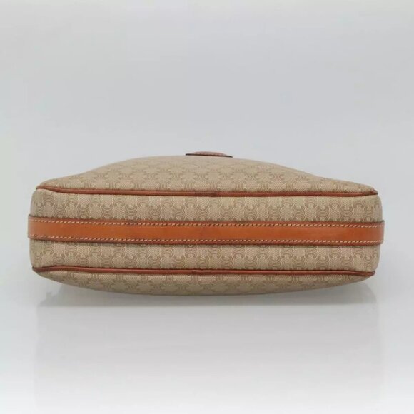 CELINE Macadam Canvas Shoulder Bag PVC Beige Gold Auth - Picture 10 of 16